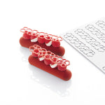 PAVODECOR STAMPO IN SILICONE CUORI 300X175 MM 10 IMPRONTE - MM 120X27XH 2 - PR009S - PAVONI ITALIA - STAMPI