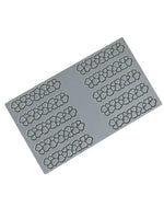 PAVODECOR STAMPO IN SILICONE CUORI 300X175 MM 10 IMPRONTE - MM 120X27XH 2 - PR009S - PAVONI ITALIA - STAMPI