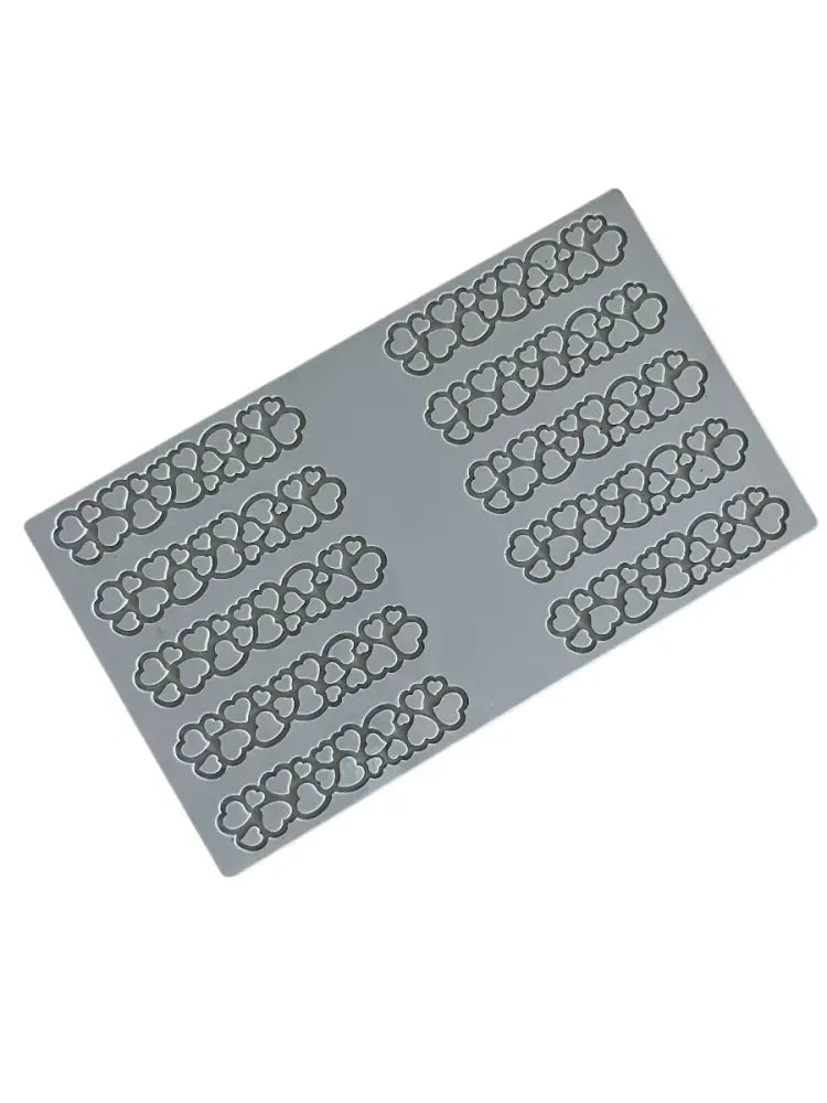 PAVODECOR STAMPO IN SILICONE CUORI 300X175 MM 10 IMPRONTE - MM 120X27XH 2 - PR009S - PAVONI ITALIA - STAMPI