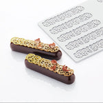 PAVODECOR STAMPO IN SILICONE FOGLIE 300X175 MM 10 IMPRONTE - MM 120X26X2 H - PR003S - PAVONI ITALIA - STAMPI