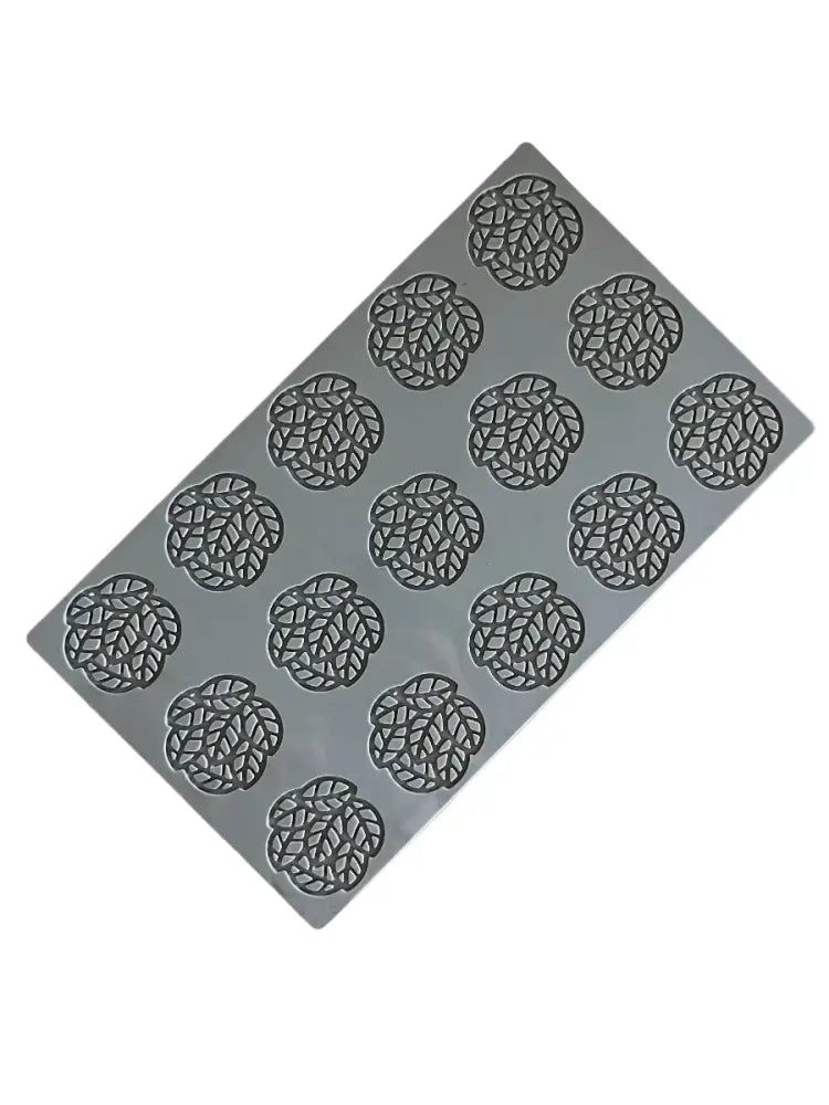PAVODECOR STAMPO IN SILICONE FOGLIE 300X175 MM 15 IMPRONTE - MM Ø 50XH 2 - PR002S - PAVONI ITALIA - STAMPI