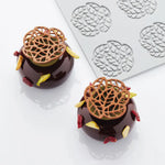 PAVODECOR STAMPO IN SILICONE FOGLIE 300X175 MM 15 IMPRONTE - MM Ø 50XH 2 - PR002S - PAVONI ITALIA - STAMPI