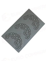 PAVODECOR STAMPO IN SILICONE MEZZALUNA CERCHI 300X175 MM 3 IMPRONTE - MM 142X84XH 2 - PR004S - PAVONI ITALIA - STAMPI