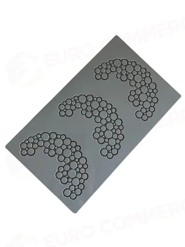 PAVODECOR STAMPO IN SILICONE MEZZALUNA CERCHI 300X175 MM 3 IMPRONTE - MM 142X84XH 2 - PR004S - PAVONI ITALIA - STAMPI