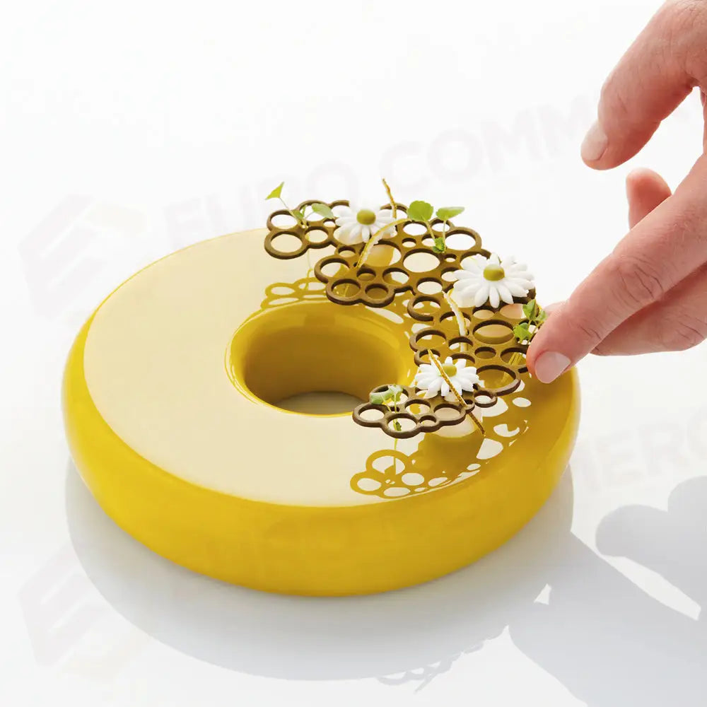 PAVODECOR STAMPO IN SILICONE MEZZALUNA CERCHI 300X175 MM 3 IMPRONTE - MM 142X84XH 2 - PR004S - PAVONI ITALIA - STAMPI