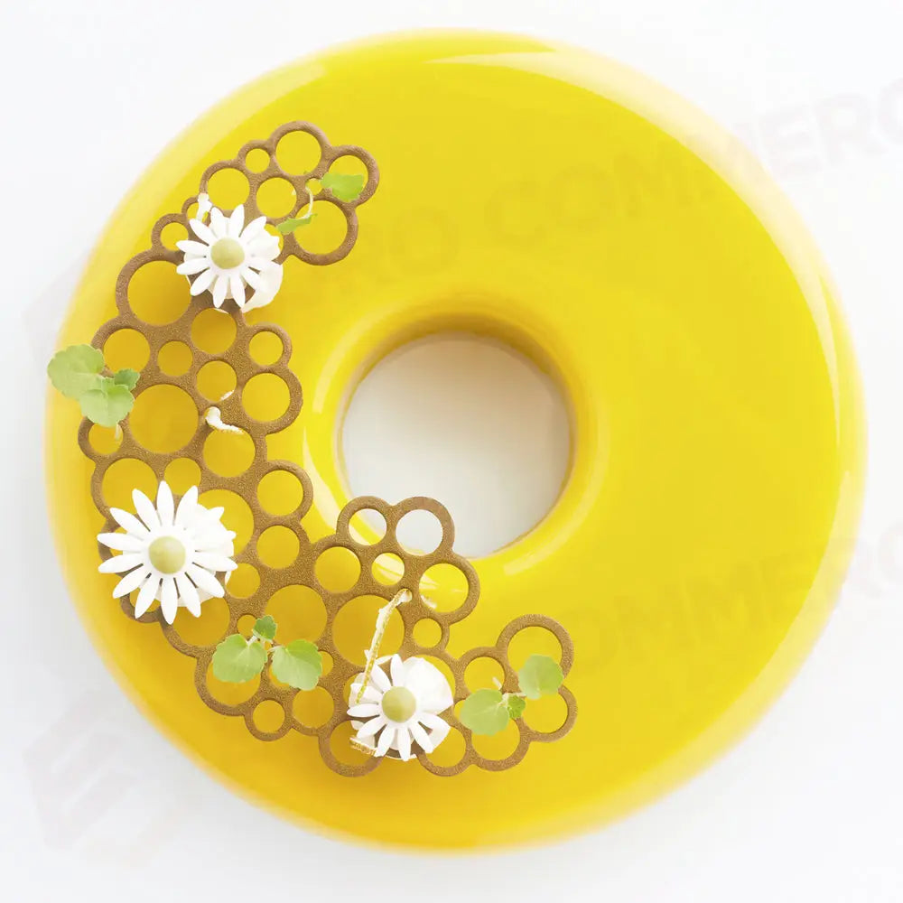 PAVODECOR STAMPO IN SILICONE MEZZALUNA CERCHI 300X175 MM 3 IMPRONTE - MM 142X84XH 2 - PR004S - PAVONI ITALIA - STAMPI