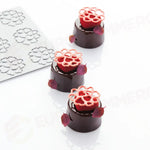PAVODECOR STAMPO IN SILICONE MEZZELUNE CUORI 300X175 MM 15 IMPRONTE - MM Ø 50XH 2 - PR008S - PAVONI ITALIA - STAMPI