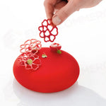 PAVODECOR STAMPO IN SILICONE MEZZELUNE CUORI 300X175 MM 15 IMPRONTE - MM Ø 50XH 2 - PR008S - PAVONI ITALIA - STAMPI