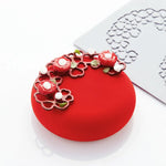 PAVODECOR STAMPO IN SILICONE MEZZELUNE CUORI 300X175 MM 3 IMPRONTE - MM 137X76XH 2 - PR007S - PAVONI ITALIA - STAMPI
