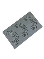 PAVODECOR STAMPO IN SILICONE MEZZELUNE CUORI 300X175 MM 3 IMPRONTE - MM 137X76XH 2 - PR007S - PAVONI ITALIA - STAMPI