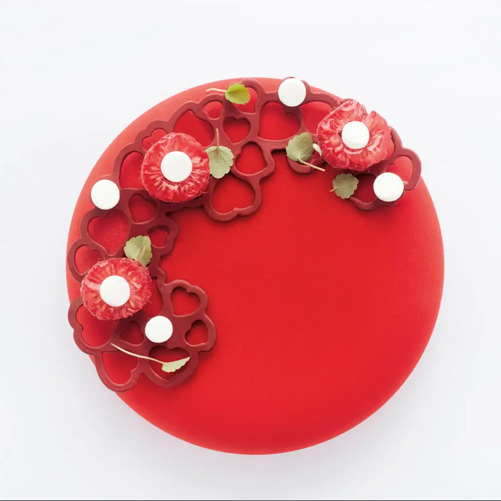 PAVODECOR STAMPO IN SILICONE MEZZELUNE CUORI 300X175 MM 3 IMPRONTE - MM 137X76XH 2 - PR007S - PAVONI ITALIA - STAMPI