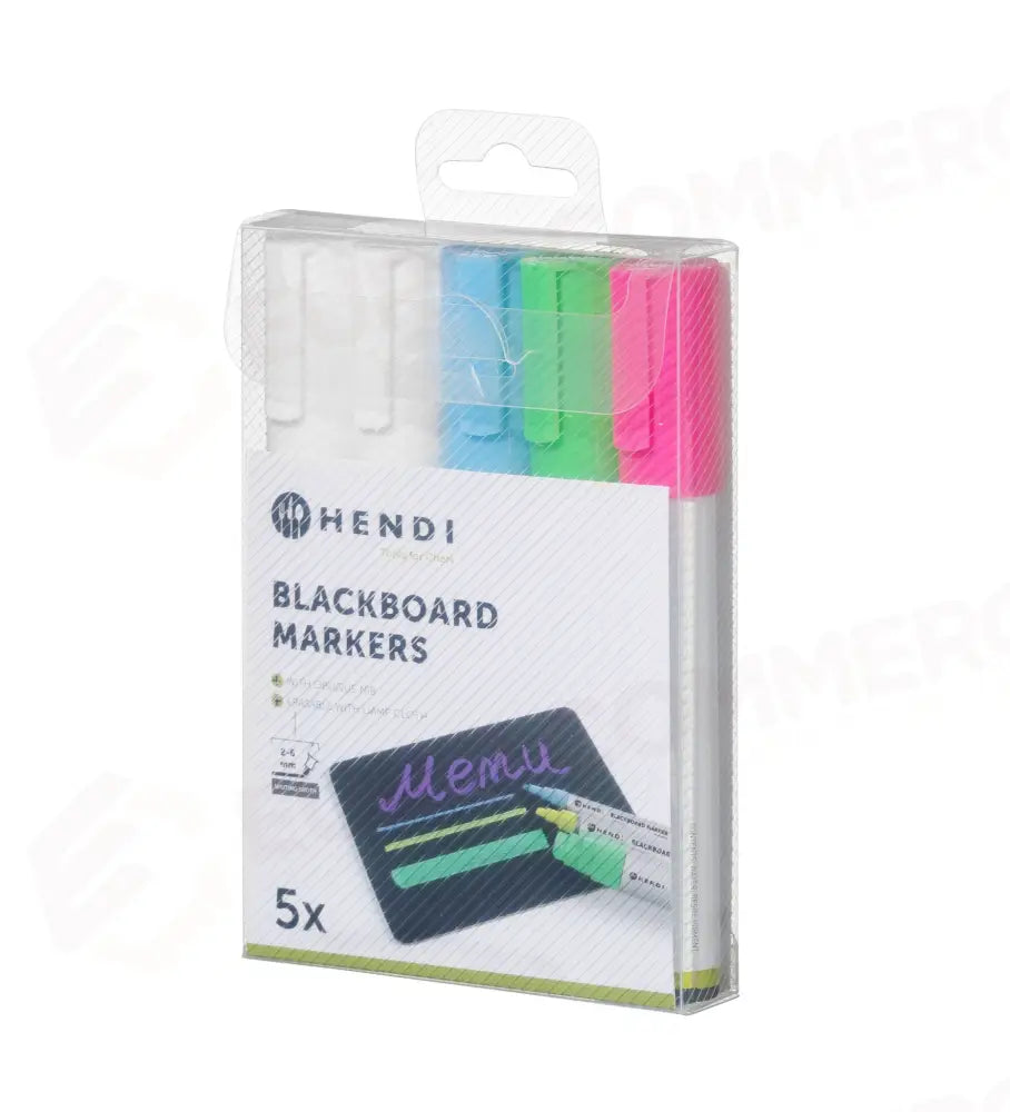PENNARELLI PER LAVAGNA 6 MM HENDI 5 BIANCHI - 664209