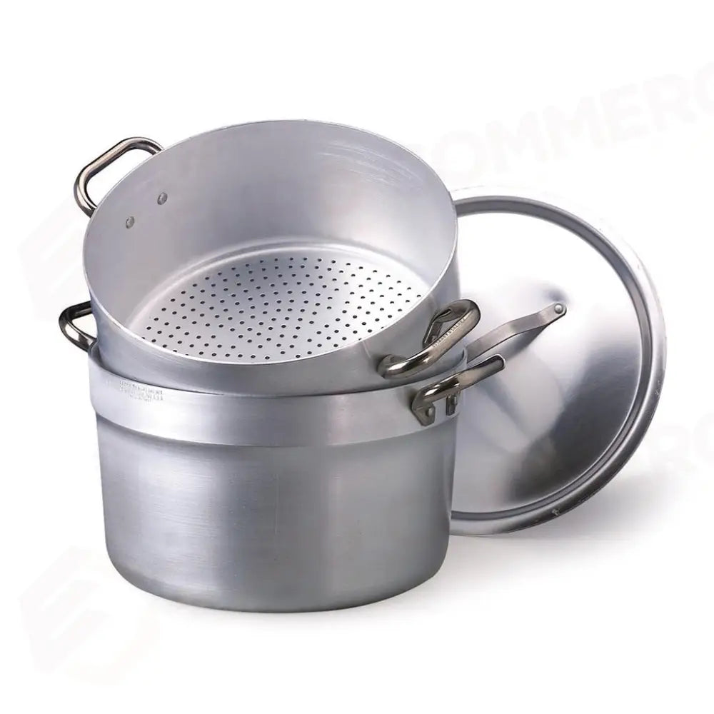 PENTOLA CUOCIVERDURA CON COPERCHIO 28 CM ALLUMINIO 152 - 3 MM ALMA152 AGNELLI - 0071015 - MEDRI