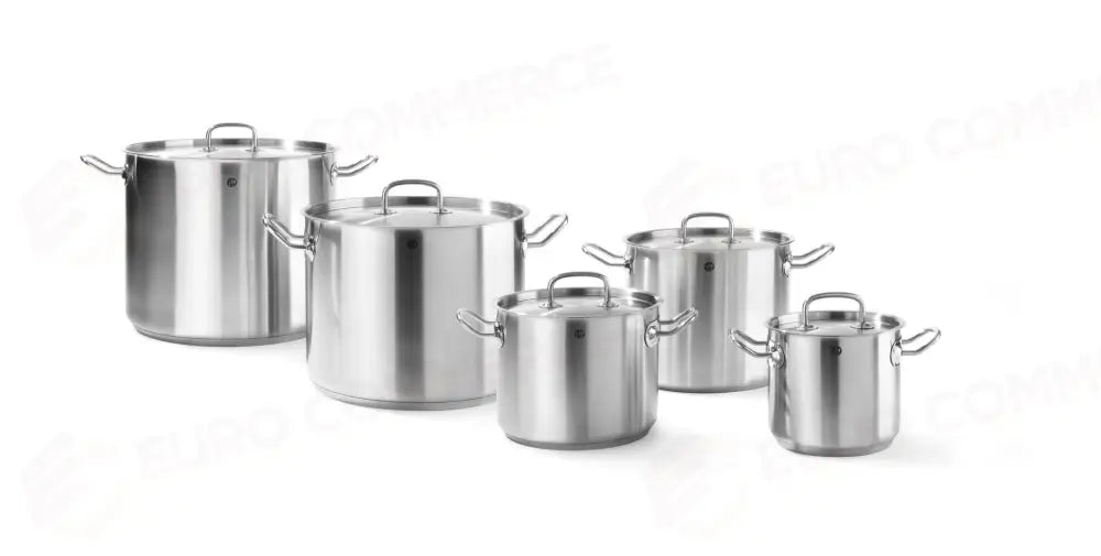 PENTOLA DA STUFATO ALTA - CON COPERCHIO HENDI KITCHEN LINE 9L Ø240X(H)200MM - 837306