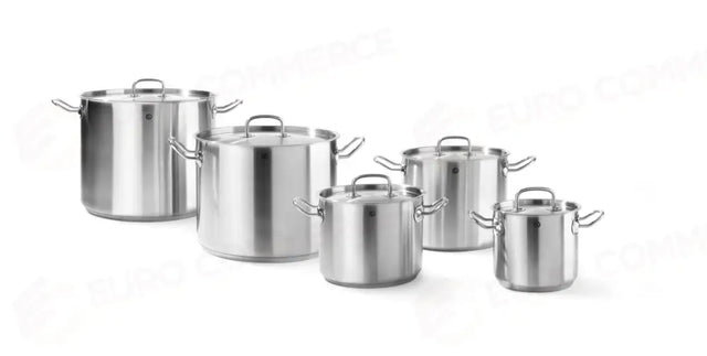 PENTOLA DA STUFATO ALTA - CON COPERCHIO, HENDI, KITCHEN LINE, 9L, Ø240X(H)200MM - 837306