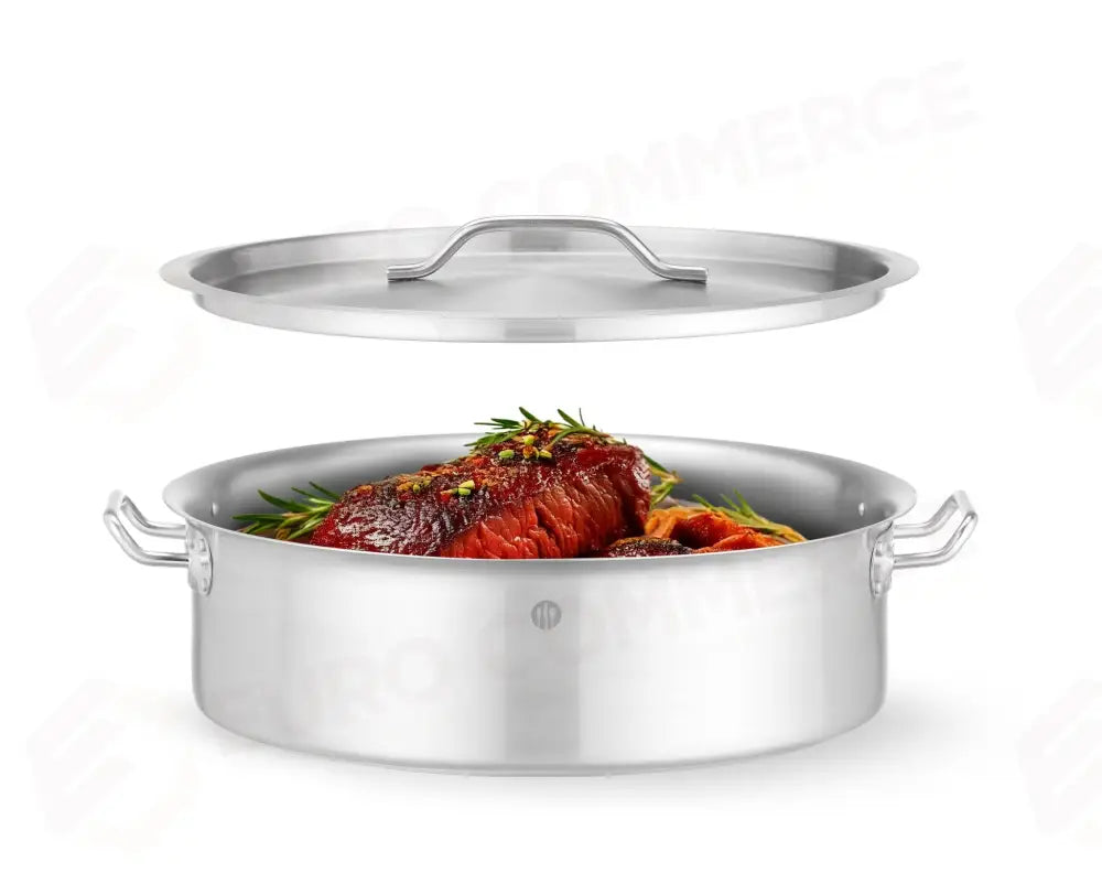 PENTOLA DA STUFATO CON COPERCHIO HENDI 15,8L Ø380X(H)139MM - 836521