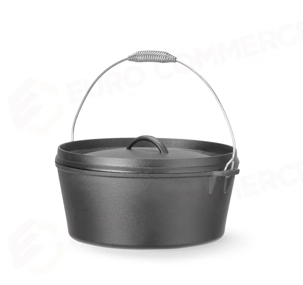 PENTOLA IN GHISA HENDI 7,2L NERO Ø310X(H)130MM ROTONDO - 629376