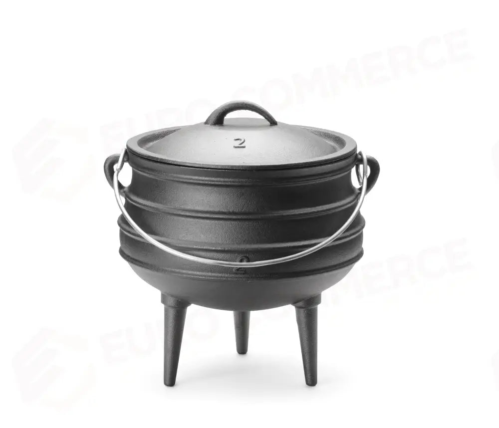 PENTOLA IN GHISA HENDI NERO Ø245X(H)280MM - 629291
