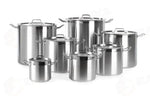 PENTOLA PER STUFATO ALTA - CON COPERCHIO HENDI PROFI LINE 16L Ø280X(H)260MM - 832509