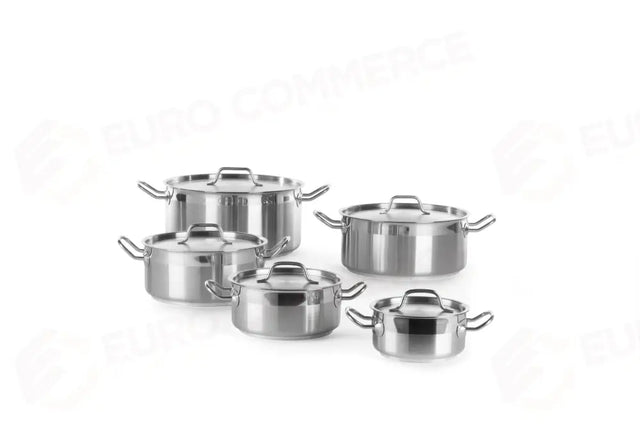 PENTOLA PER STUFATO BASSA - CON COPERCHIO, HENDI, PROFI LINE, 2,8L, Ø200X(H)90MM - 830208