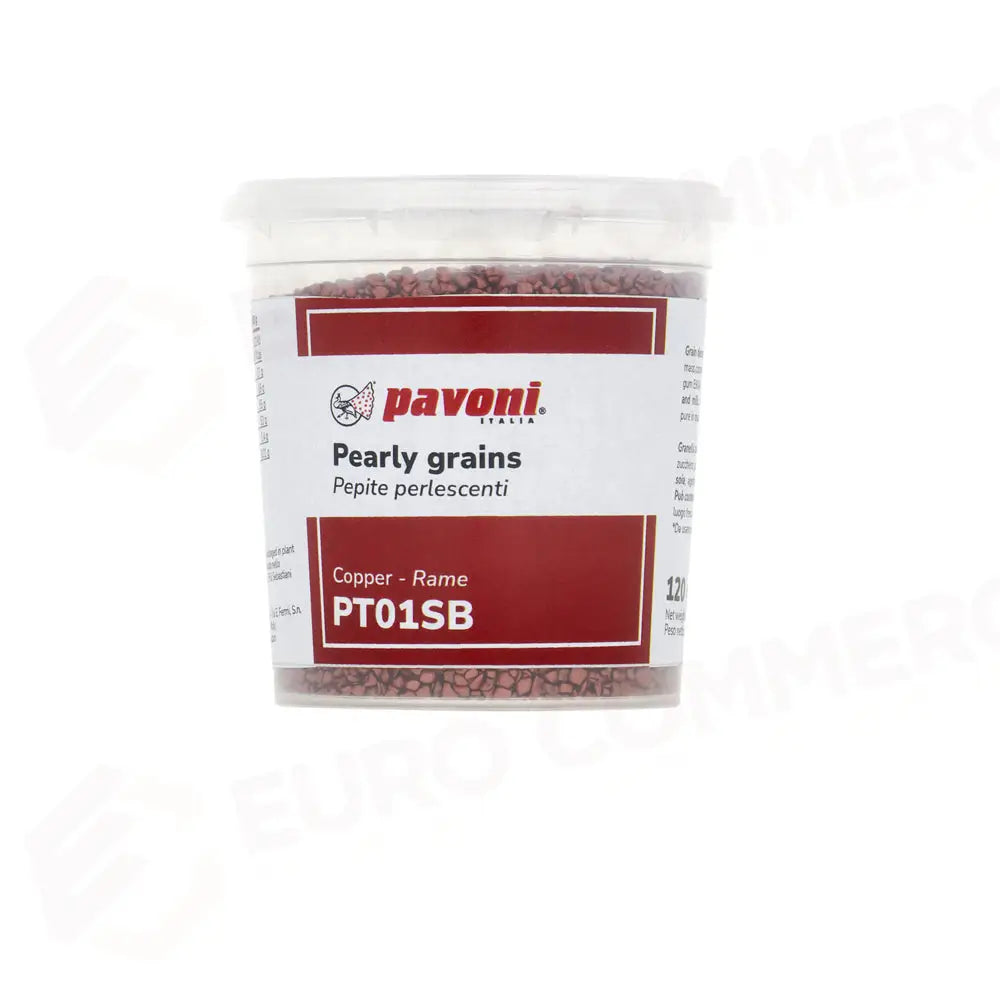 PEPITE PERLESCENTI DI CIOCCOLATO 120 G - COLOR RAME - PT01SB - PAVONI ITALIA - ATTREZZATURA PROFESSIONALE