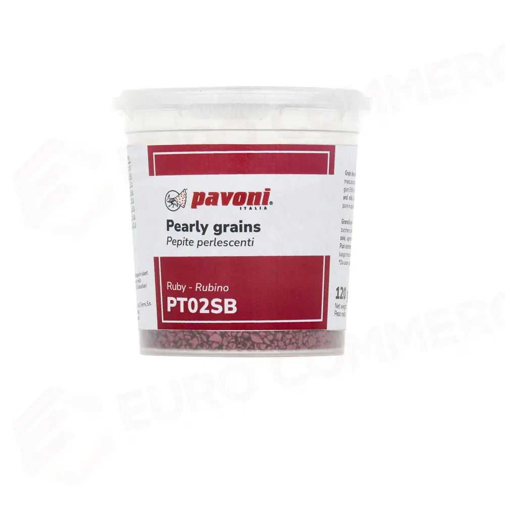 PEPITE PERLESCENTI DI CIOCCOLATO 120 G - COLOR RUBINO - PT02SB - PAVONI ITALIA - ATTREZZATURA PROFESSIONALE