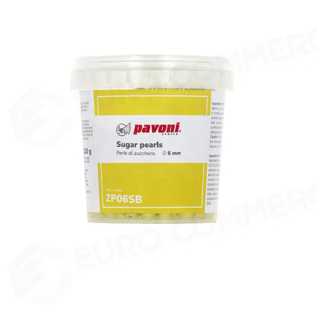PERLE DI ZUCCHERO 120 G DIM. Ø 6 MM - ORO - ZP06SB - PAVONI ITALIA