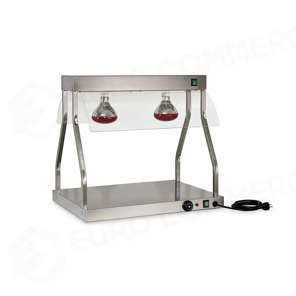 PIANO CALDO CON LAMPADE A INFRAROSSI GN 2/1 - 9566 - METALCARRELLI - CARRELLI