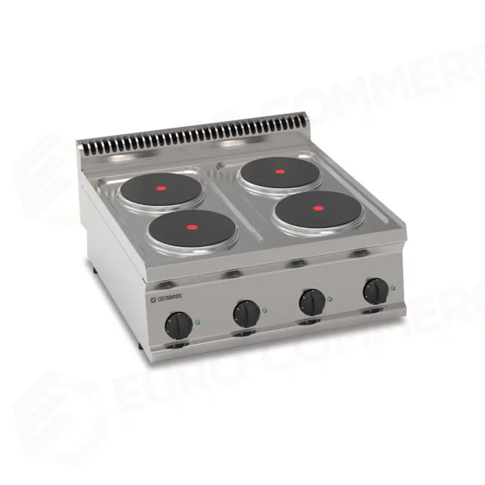 PIANO COTTURA 700 ELETTRICO 4ROUND - 616006 - TECNOINOX