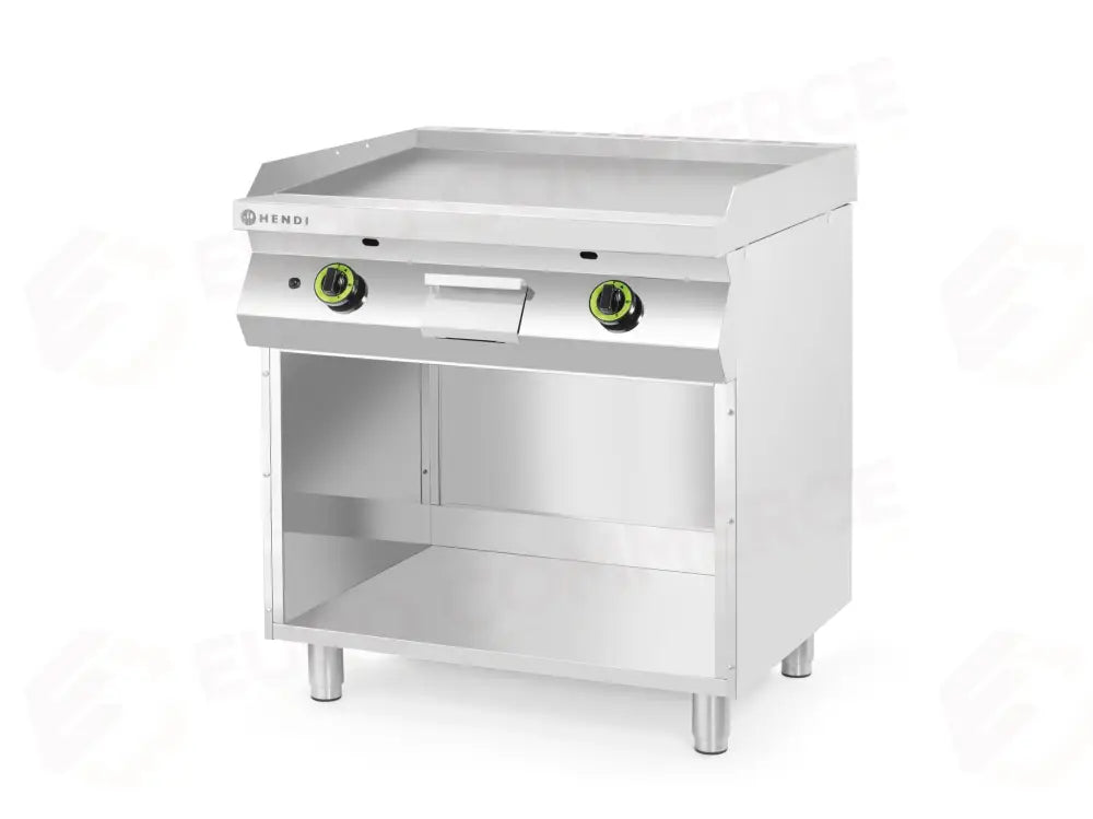 PIANO COTTURA A GAS LISCIO SU UN ARMADIO RACCHIUSO 3 LATI HENDI KITCHEN LINE 10KW 800X700X(- 220207