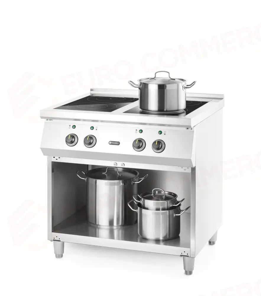PIANO COTTURA A INDUZIONE 4 FUOCHI HENDI 2X3.5 KW HOBS & 2X5 400V/17000W 800X700X(H)311 - 240069