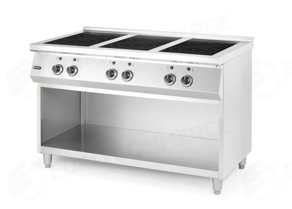 PIANO COTTURA A INDUZIONE 6 FUOCHI HENDI 3X3.5 KW HOBS & 3X5 400V/25500W 1200X700X(H)31 - 240076
