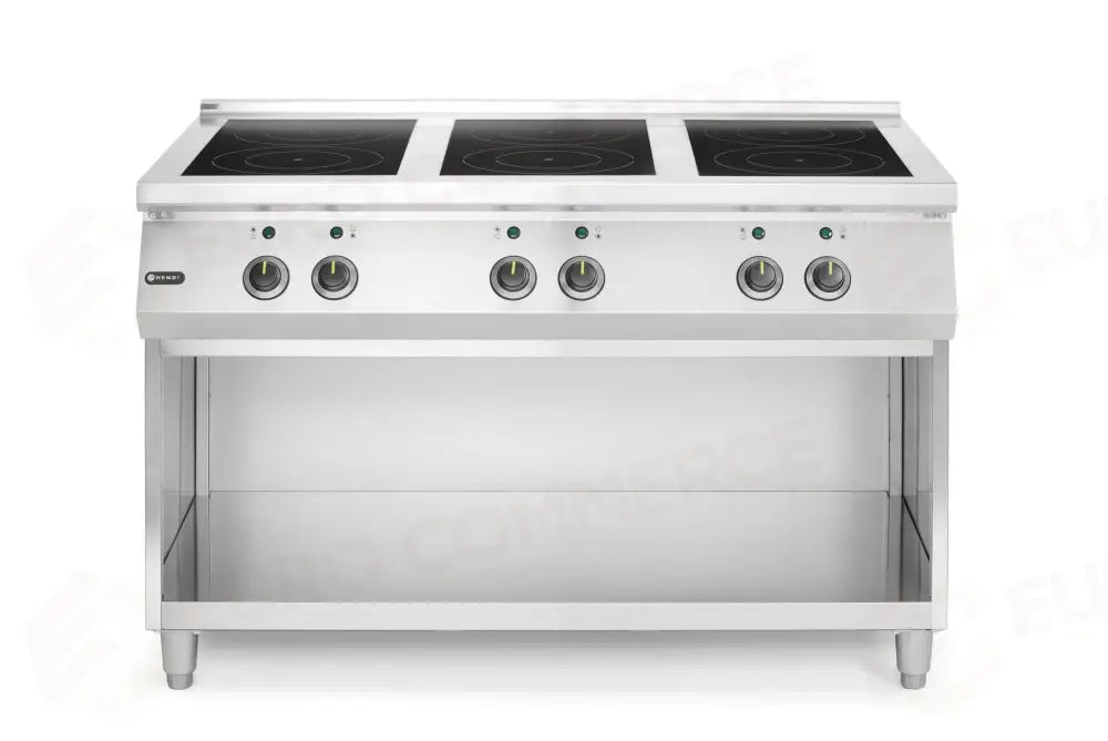 PIANO COTTURA A INDUZIONE 6 FUOCHI HENDI 3X3.5 KW HOBS & 3X5 400V/25500W 1200X700X(H)31 - 240076
