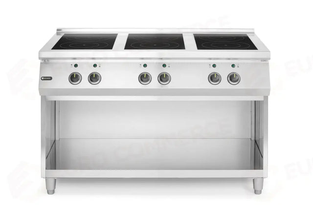 PIANO COTTURA A INDUZIONE, 6 FUOCHI, HENDI, 3X3.5 KW HOBS & 3X5 KW HOBS, 400V/25500W, 1200X700X(H)31 - 240076