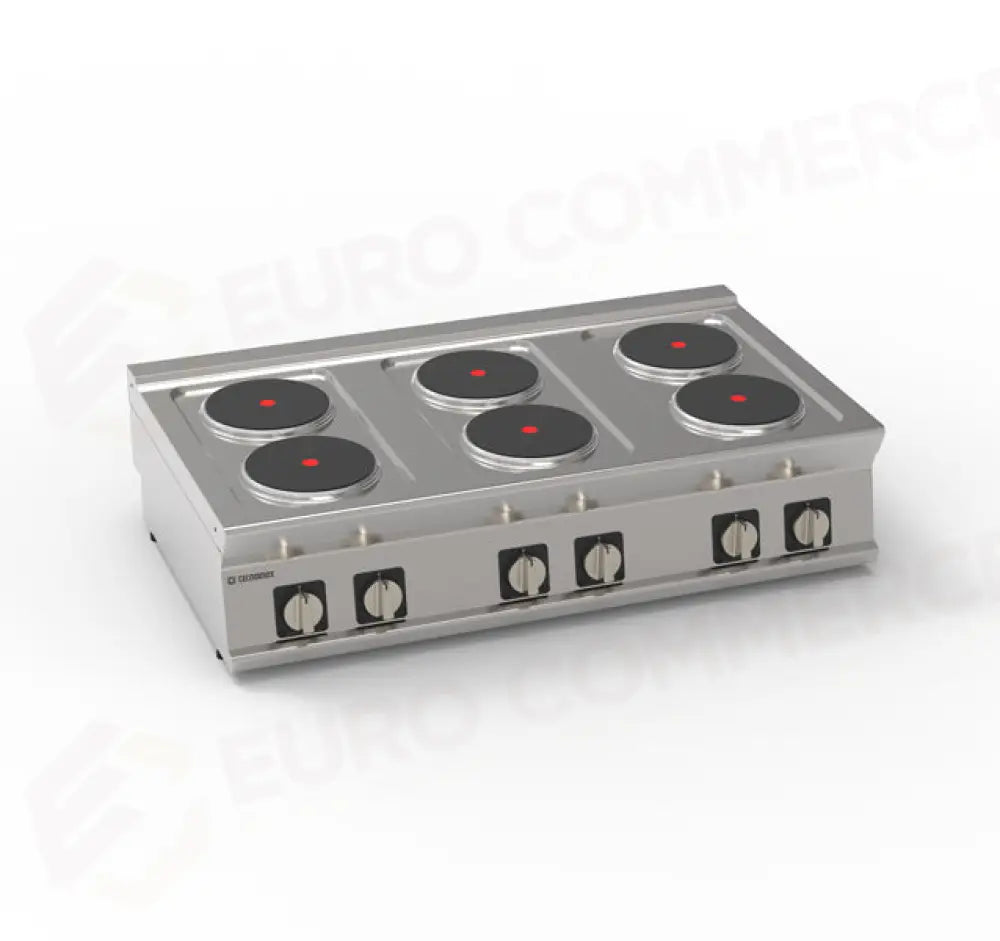PIANO COTTURA ELETTRICO TOP 6ROUND - 716004 - TECNOINOX