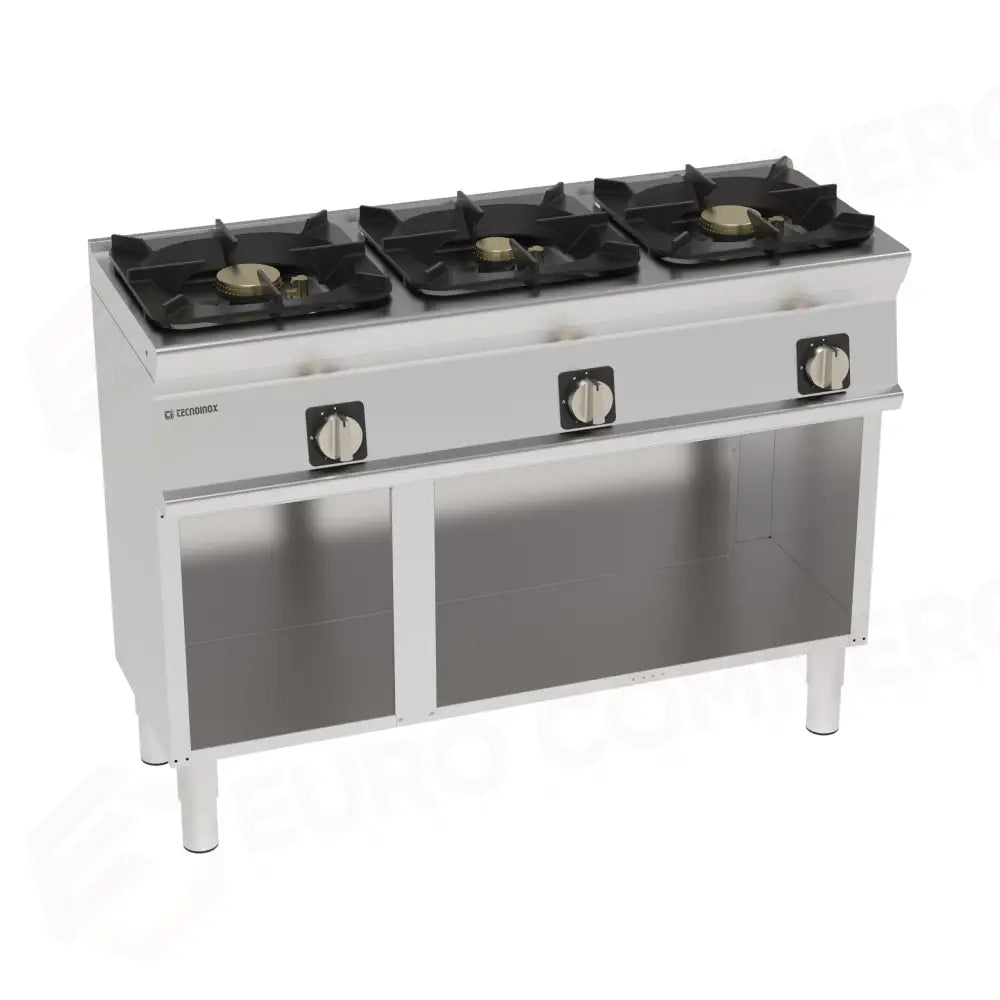 PIANO COTTURA GAS ERMETICO 3 FUOCHI F.S. - 313298 - TECNOINOX