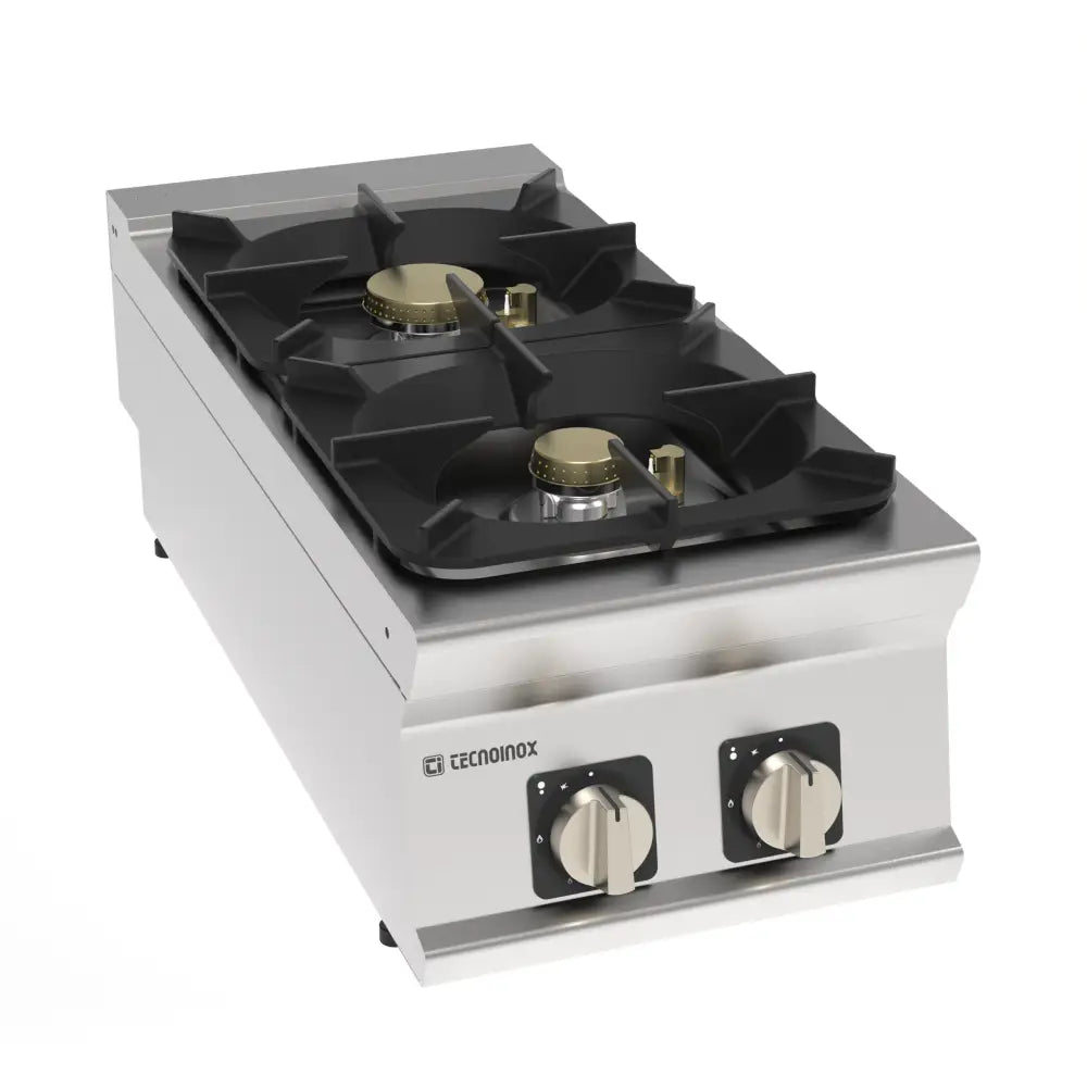 PIANO COTTURA GAS TOP 2FUOCHI ERMETICO - 313261 - TECNOINOX