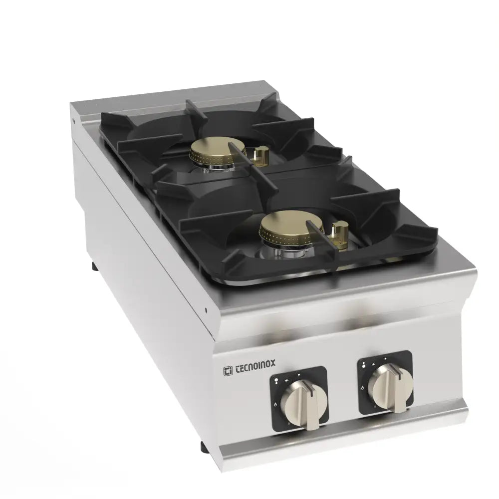 PIANO COTTURA GAS TOP 2FUOCHI ERMETICO - 313262 - TECNOINOX