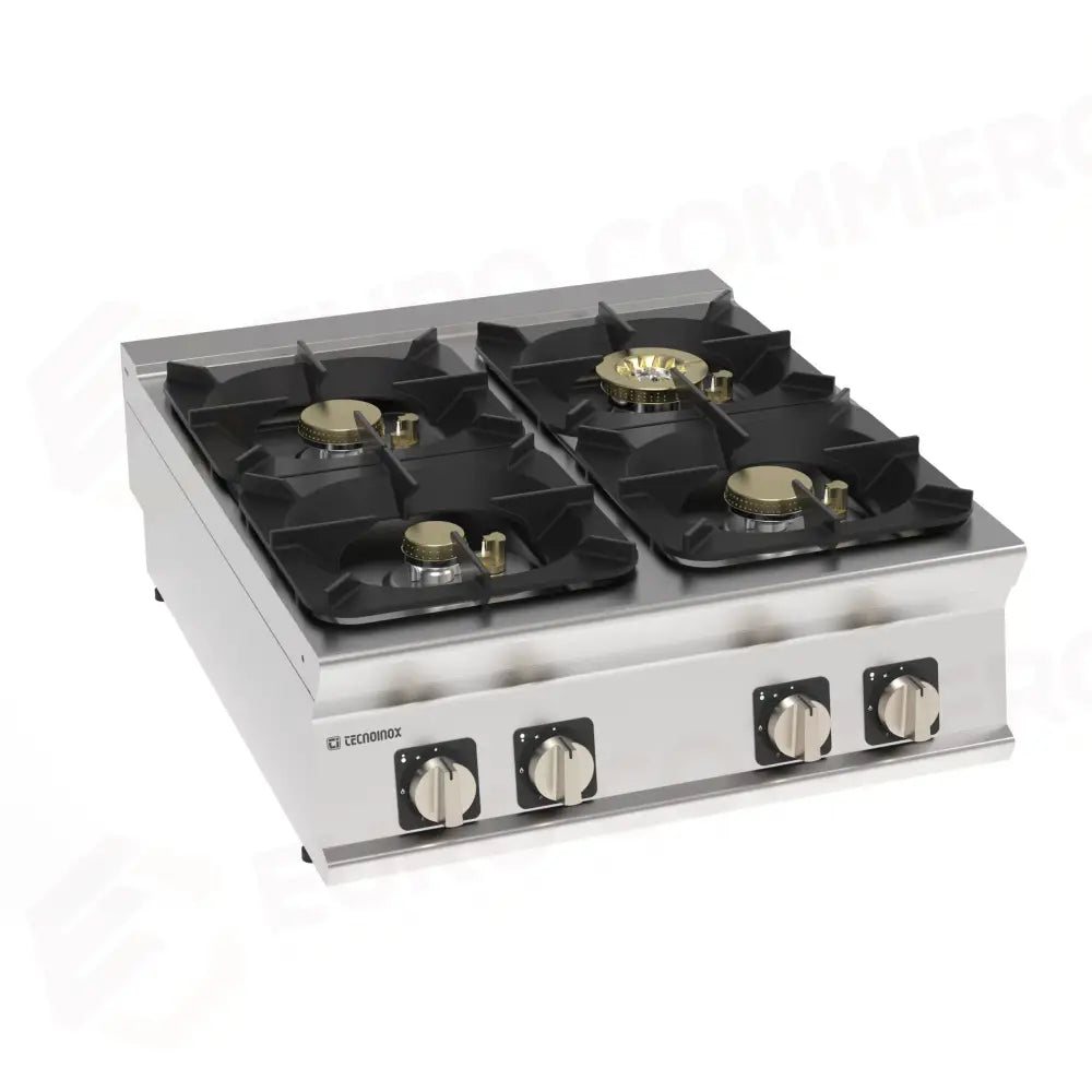 PIANO COTTURA GAS TOP 4FUOCHI ERMETICO - 313268 - TECNOINOX