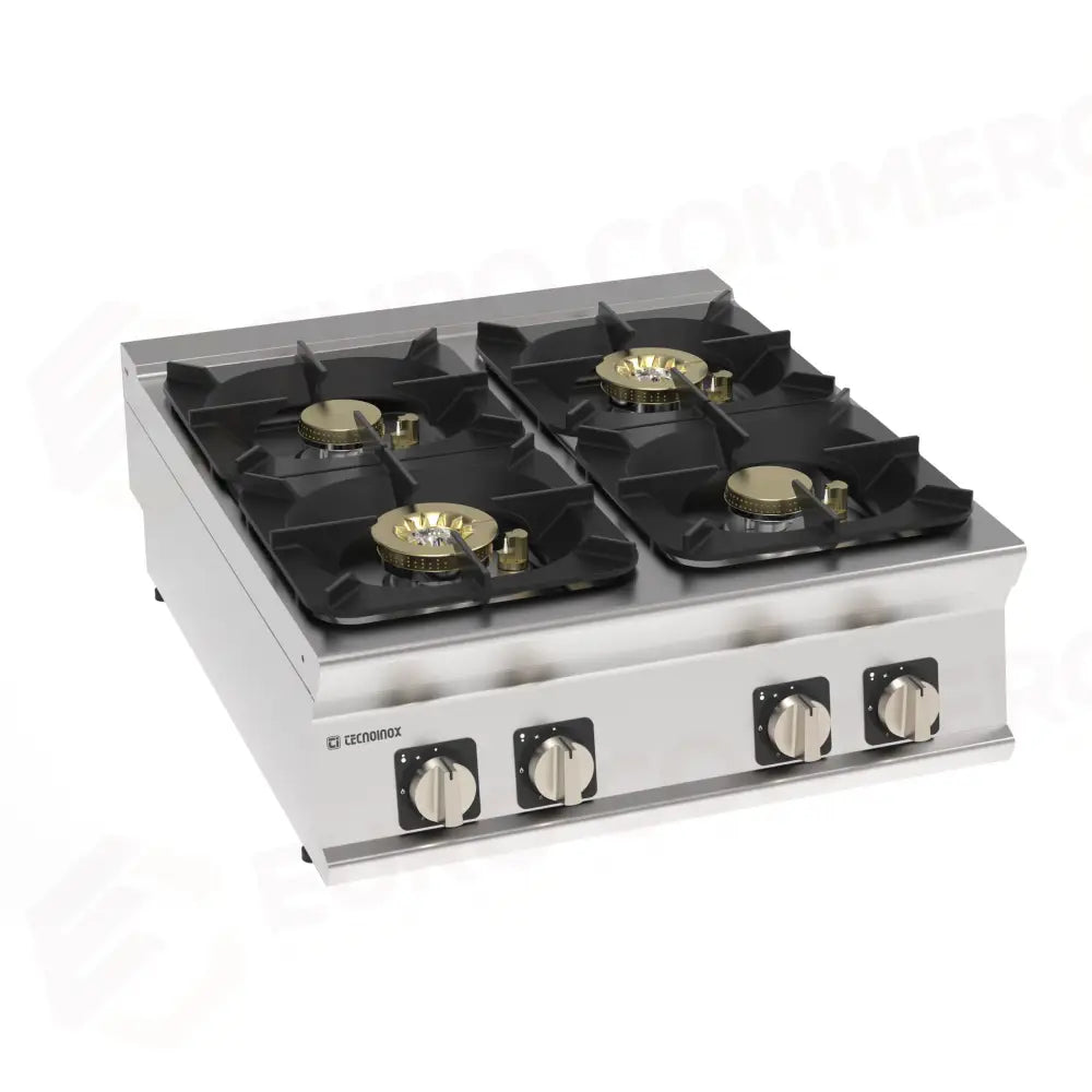 PIANO COTTURA GAS TOP 4FUOCHI ERMETICO - 313269 - TECNOINOX