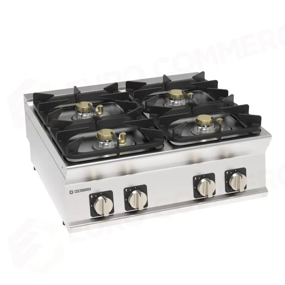PIANO COTTURA GAS TOP 4FUOCHI ERMETICO - 713199 - TECNOINOX
