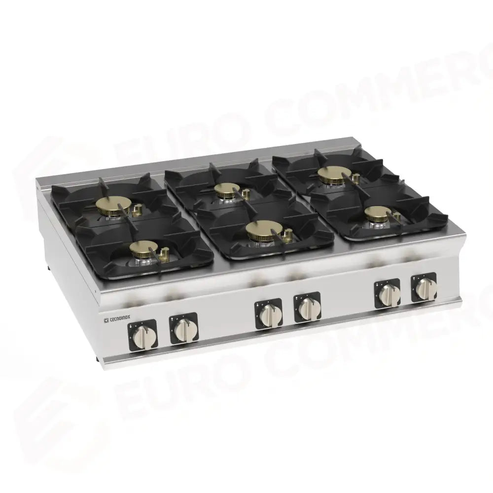 PIANO COTTURA GAS TOP 6FUOCHI ERMETICO - 313280 - TECNOINOX