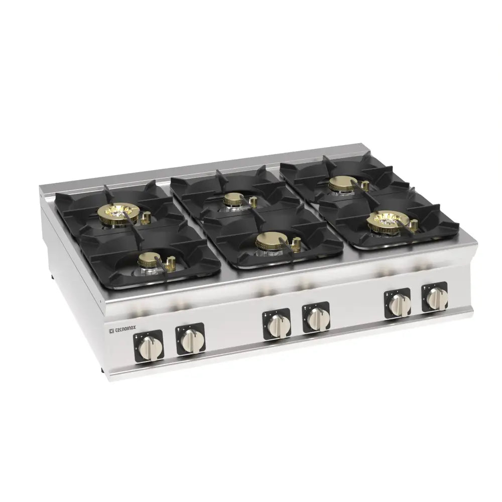 PIANO COTTURA GAS TOP 6FUOCHI ERMETICO - 313281 - TECNOINOX