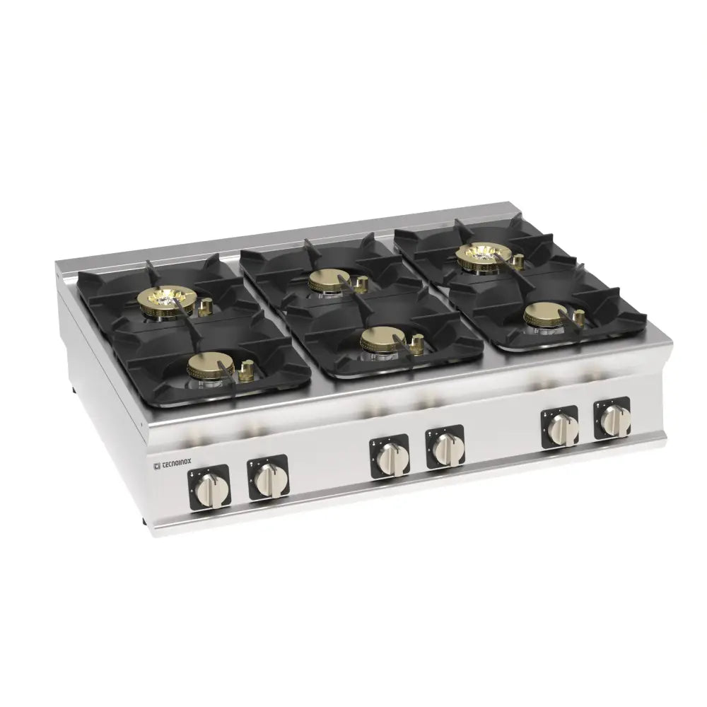 PIANO COTTURA GAS TOP 6FUOCHI ERMETICO - 313282 - TECNOINOX
