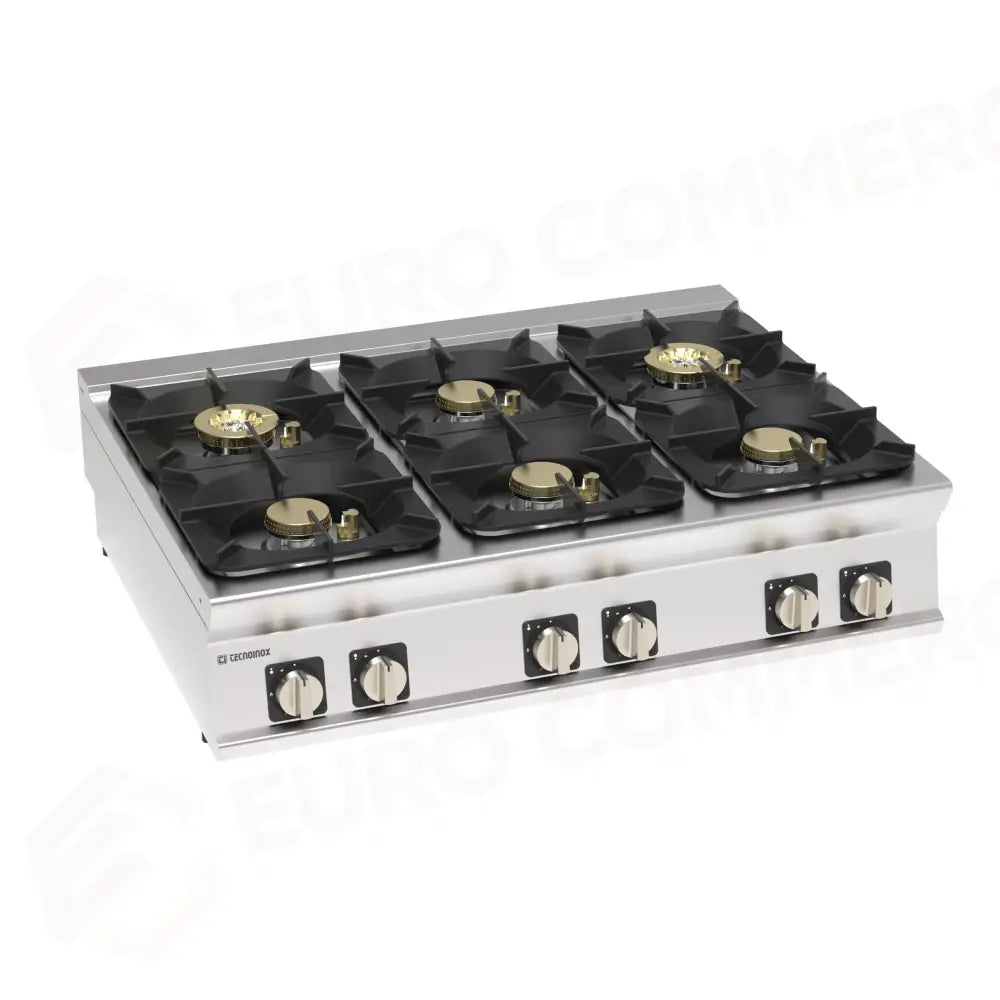 PIANO COTTURA GAS TOP 6FUOCHI ERMETICO - 313282 - TECNOINOX