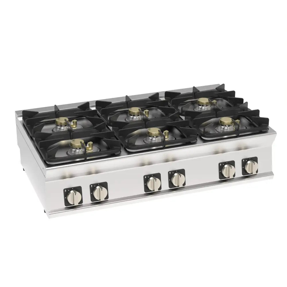 PIANO COTTURA GAS TOP 6FUOCHI ERMETICO - 713202 - TECNOINOX