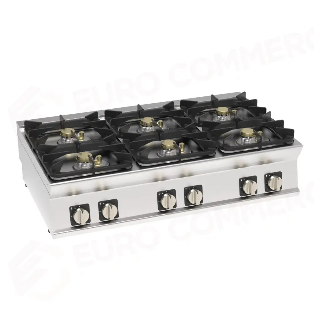PIANO COTTURA GAS TOP 6FUOCHI ERMETICO - 713202 - TECNOINOX