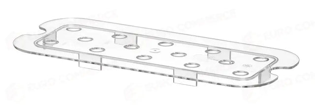 PIASTRA DI DRENAGGIO PER CONTENITORI GN COOL, HENDI, COOL, GN 1/2, TRASPARENTE, 325X265MM - 882559