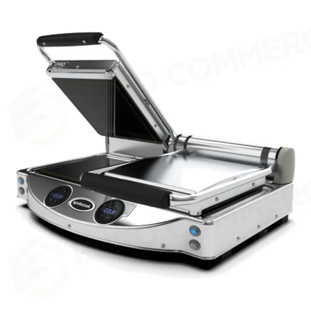 PIASTRA DOPPIA DIGITALE CON PIANI LISCI NERI - SP020X - SPIDOCOOK