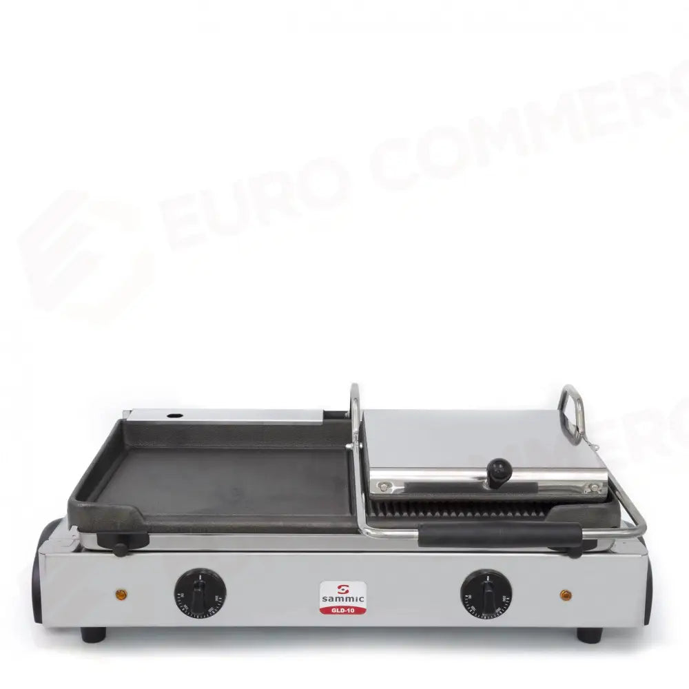 PIASTRA ELETTRICA GLD-10 230/50-60/1 (1/2 LISCIA INF - 1/2 SCANALATA INF-SUP) - 5100037 - SAMMIC